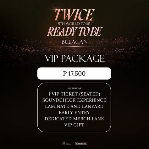 twice vip concert ph price
